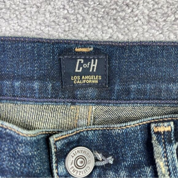 Citizens of Humanity Rocket Jeans Women's 25 Blue Skinny High Rise Dark Denim - Picture 5 of 13